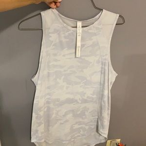 Lulu lemon camo mesh tank
